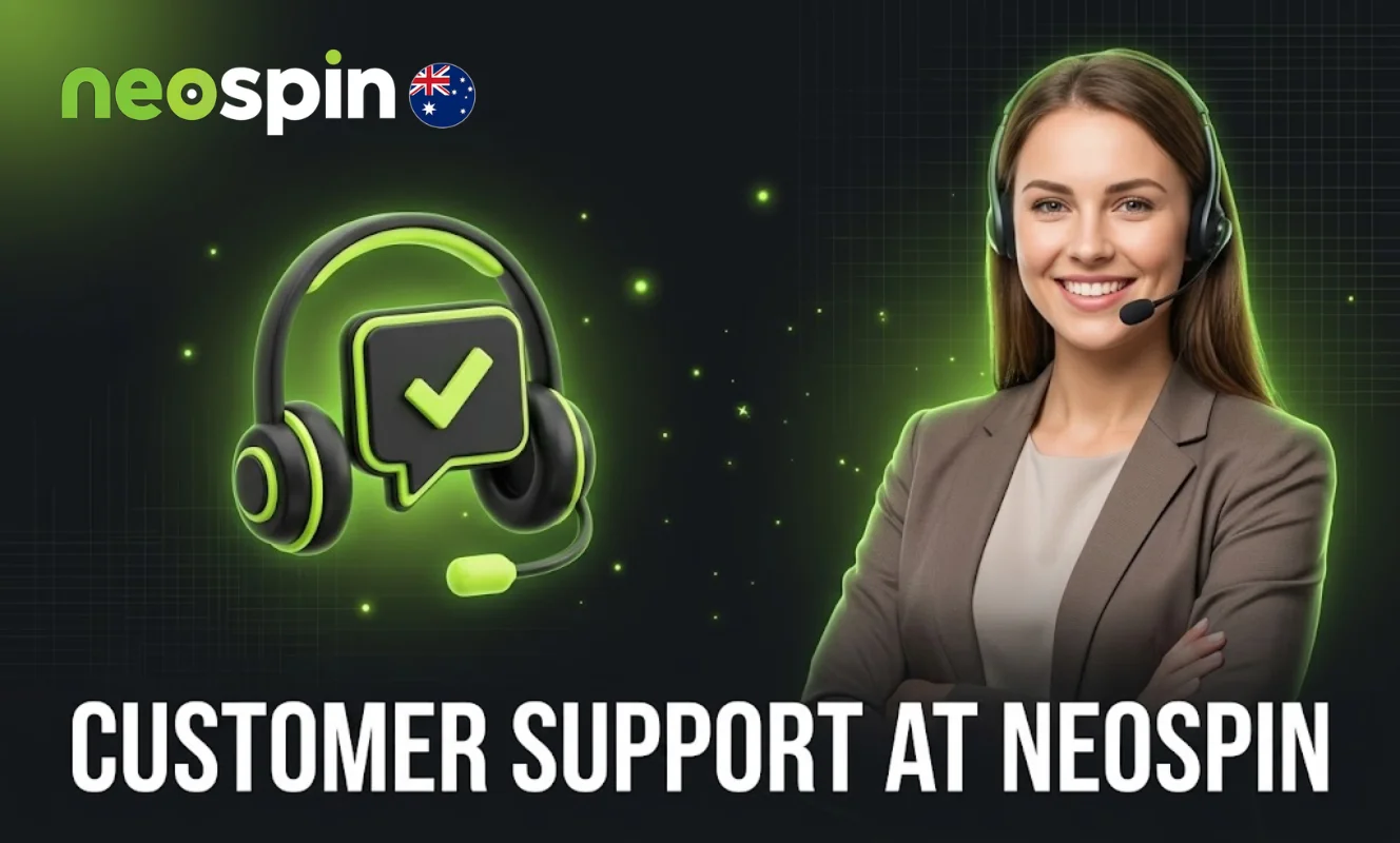 Customer support service at Neospin casino Australia